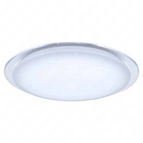 Cold White SATURN 60R D535 CCT & Brightness Dimmable Starry Cover with Transparent Ring LED Ceiling Light